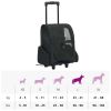 Foldable Multipurpose Pet Trolley Black