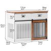 Heavy Duty Furniture style dog cage wooden dog cage double door dog cage side cabinet dog cage Dog crate (44 1/2"W *26"D *33 1/4"H)