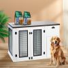 Furniture style dog cage, wooden dog cage, double door dog cage, side cabinet dog cage, Dog crate